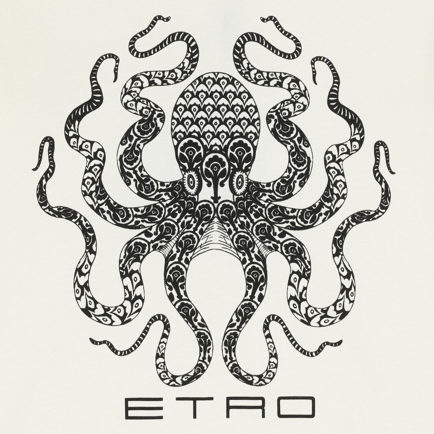 Boys Ivory & Black Octopus T-Shirt             , 1, hi-res