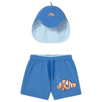 Younger Boys Blue Swim Shorts Set
