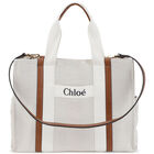 Ivory Logo Baby Changing Bag, 1, hi-res