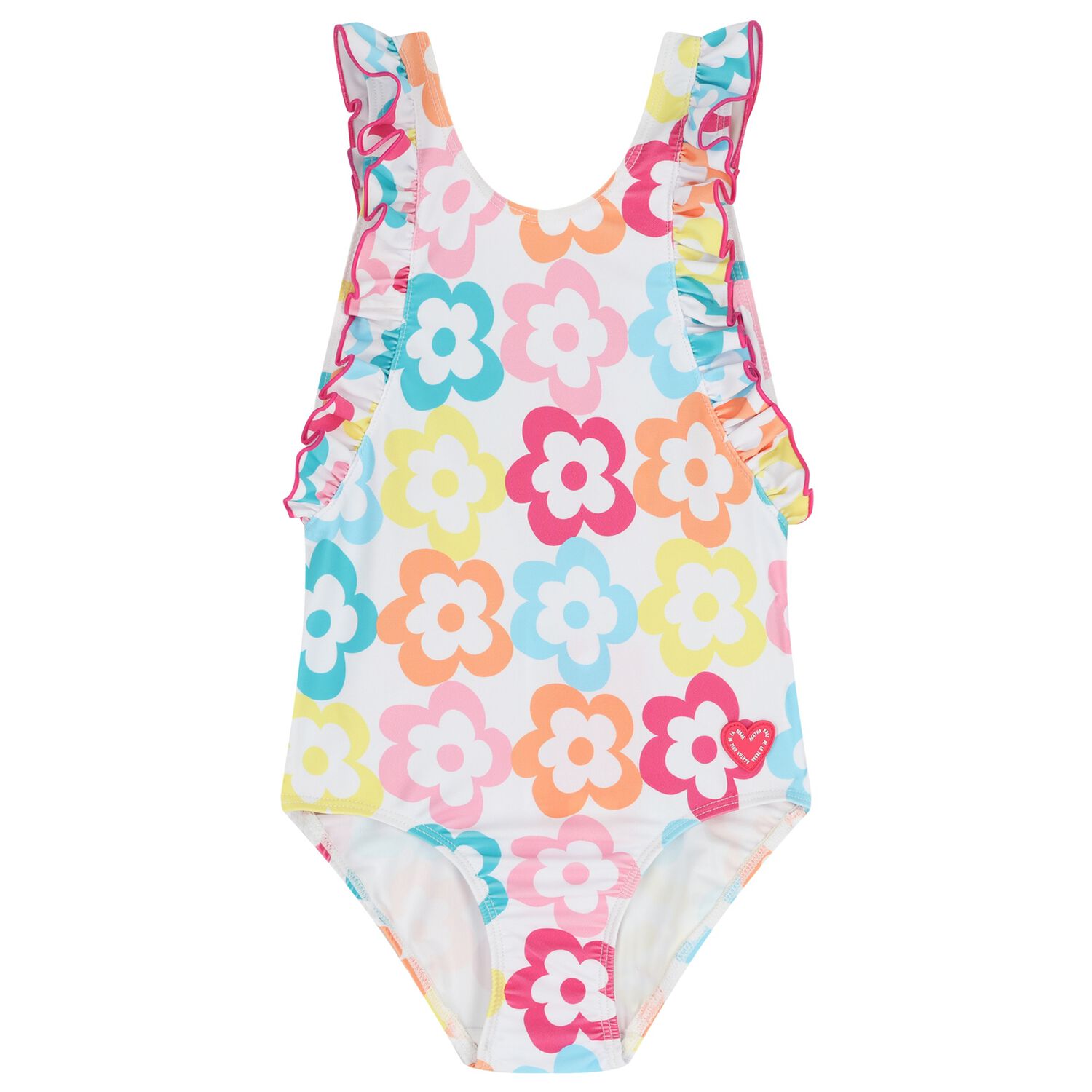 Girls Multi-Coloured Swimsuit, 1, hi-res