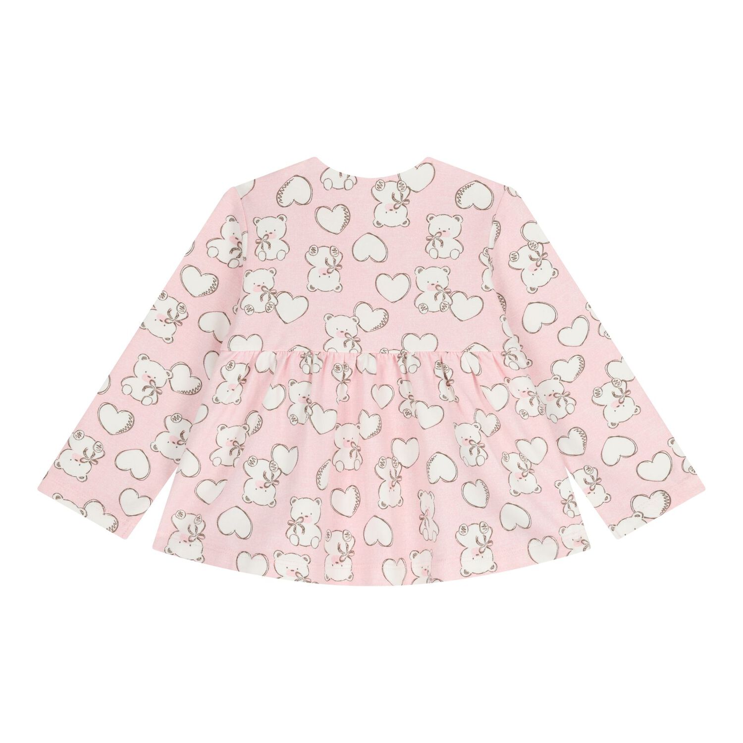 Baby Girls White & Pink Tracksuit Set ( 3 Piece ), 1, hi-res