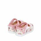 Girls White & Pink Floral Shoes, 1, hi-res