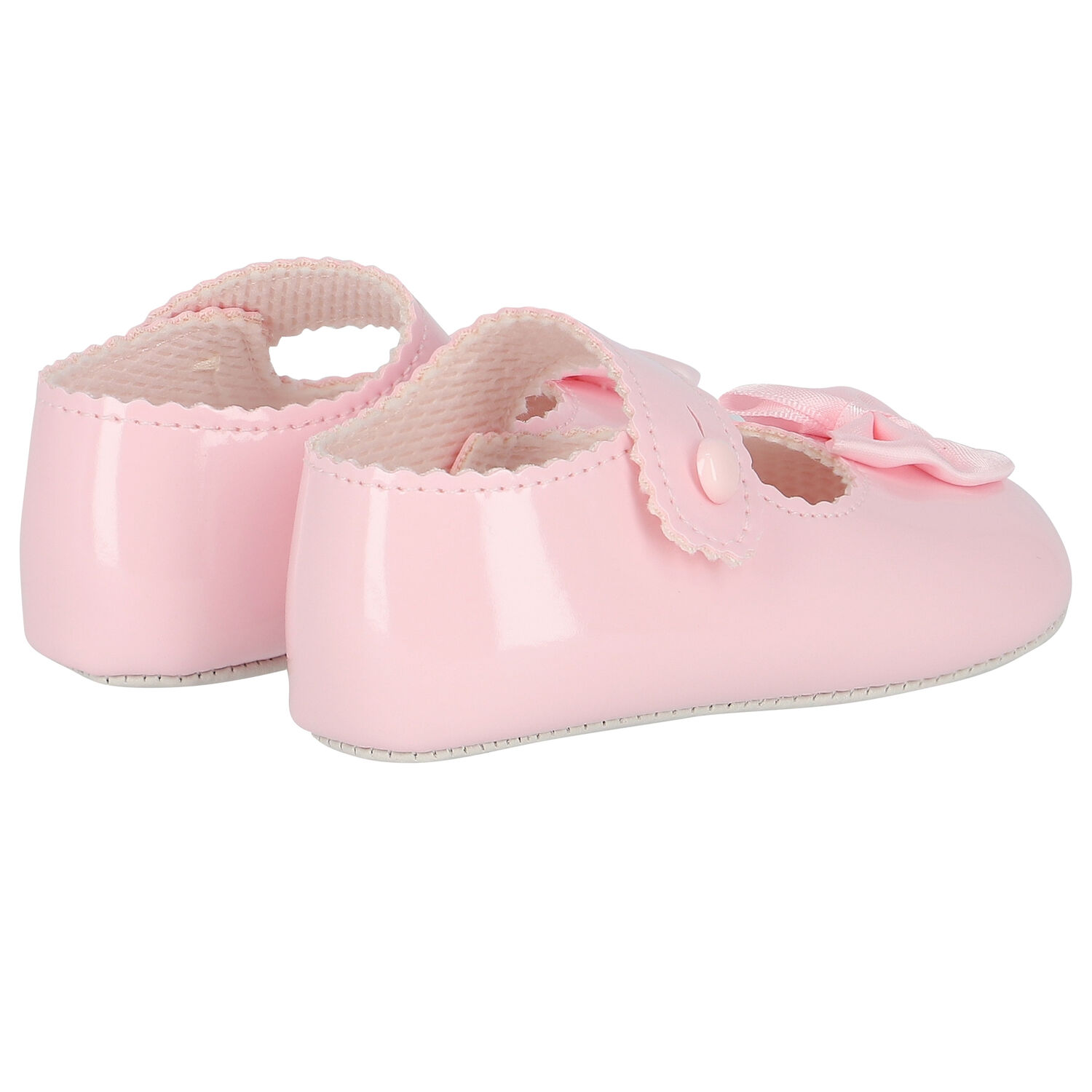 Baby Girls Pink Leather Pre Walker Shoes, 1, hi-res