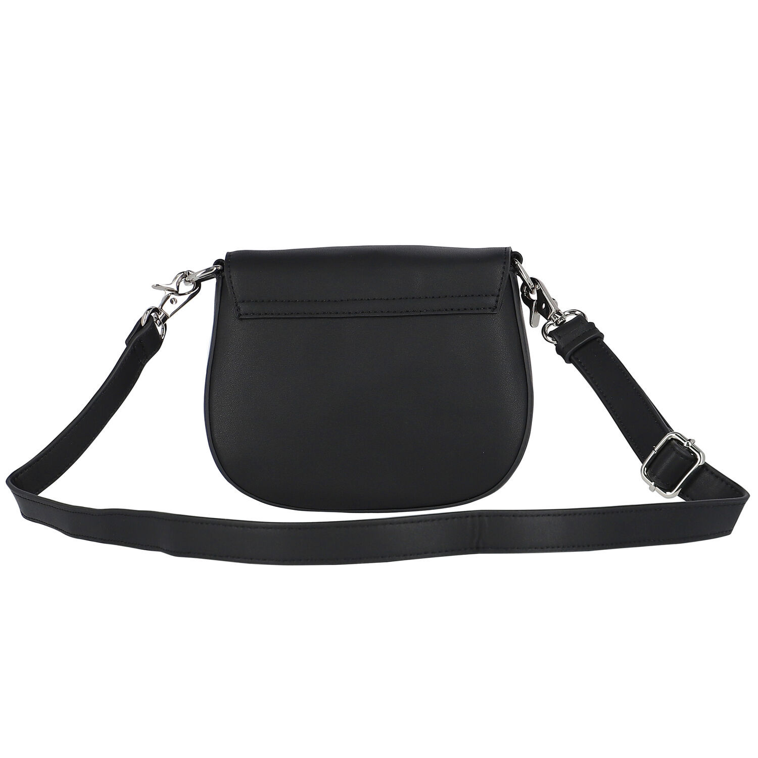 Girls Black Logo Shoulder Bag, 1, hi-res