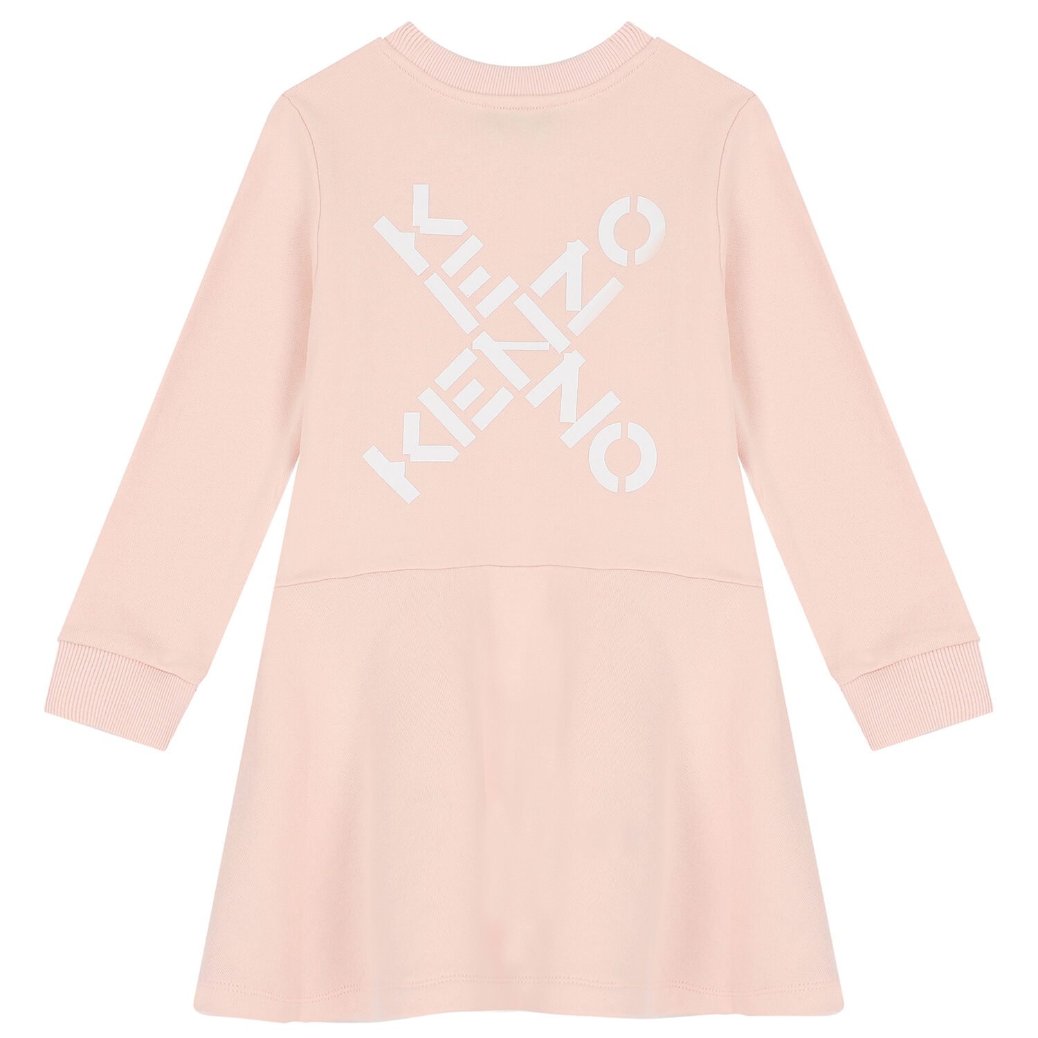 Girls Pink Logo Dress, 1, hi-res