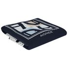 Baby Boys Navy Blue Logo Baby Blanket , 1, hi-res