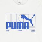 Boys White Logo T-Shirt, 1, hi-res