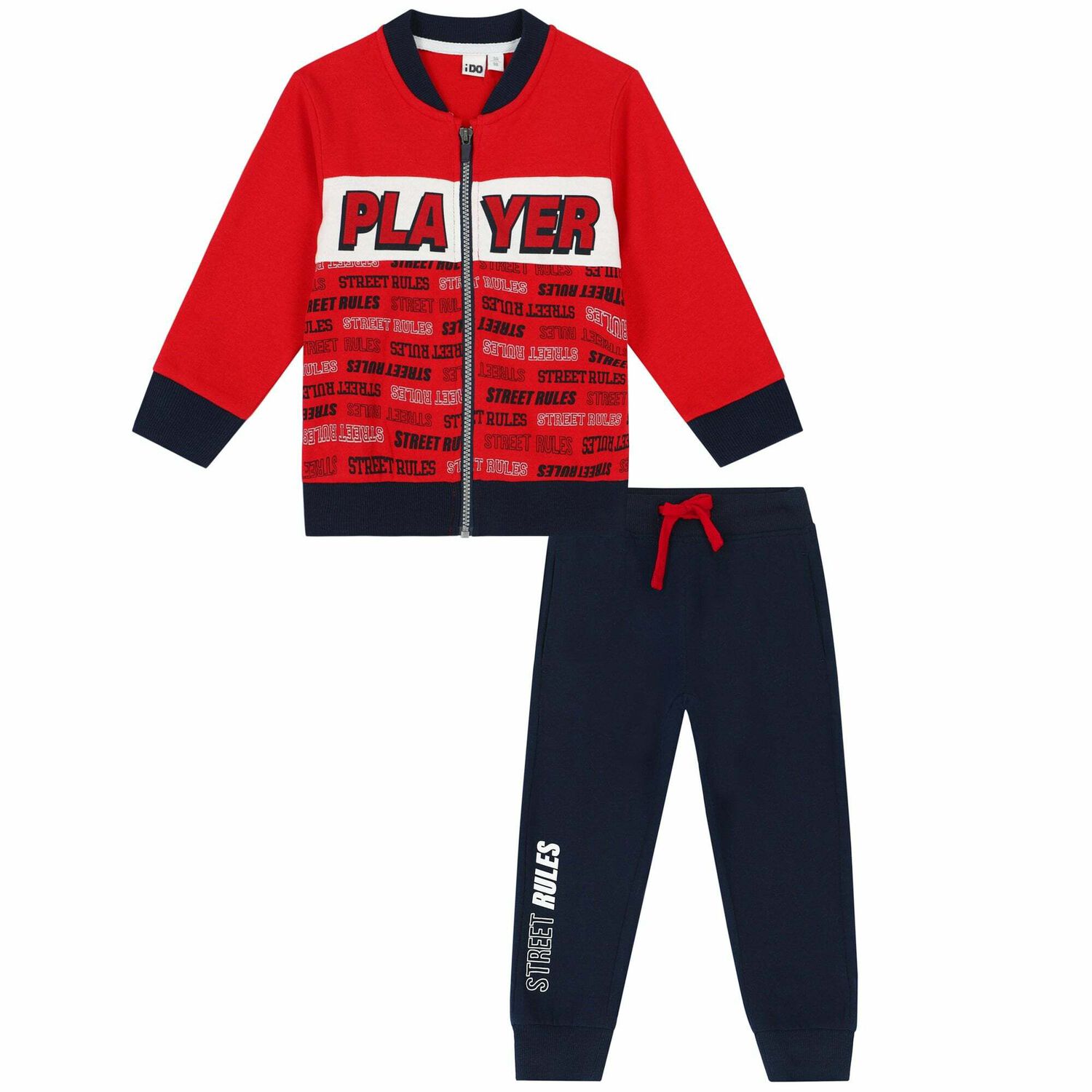 Boys Red & Navy Tracksuit, 1, hi-res image number null