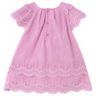 Younger Girls Pink Embroidered Tulle Dress, 1, hi-res
