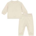 Beige Logo Tracksuit, 2, hi-res