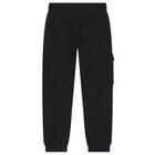 Boys Black Logo Joggers, 1, hi-res