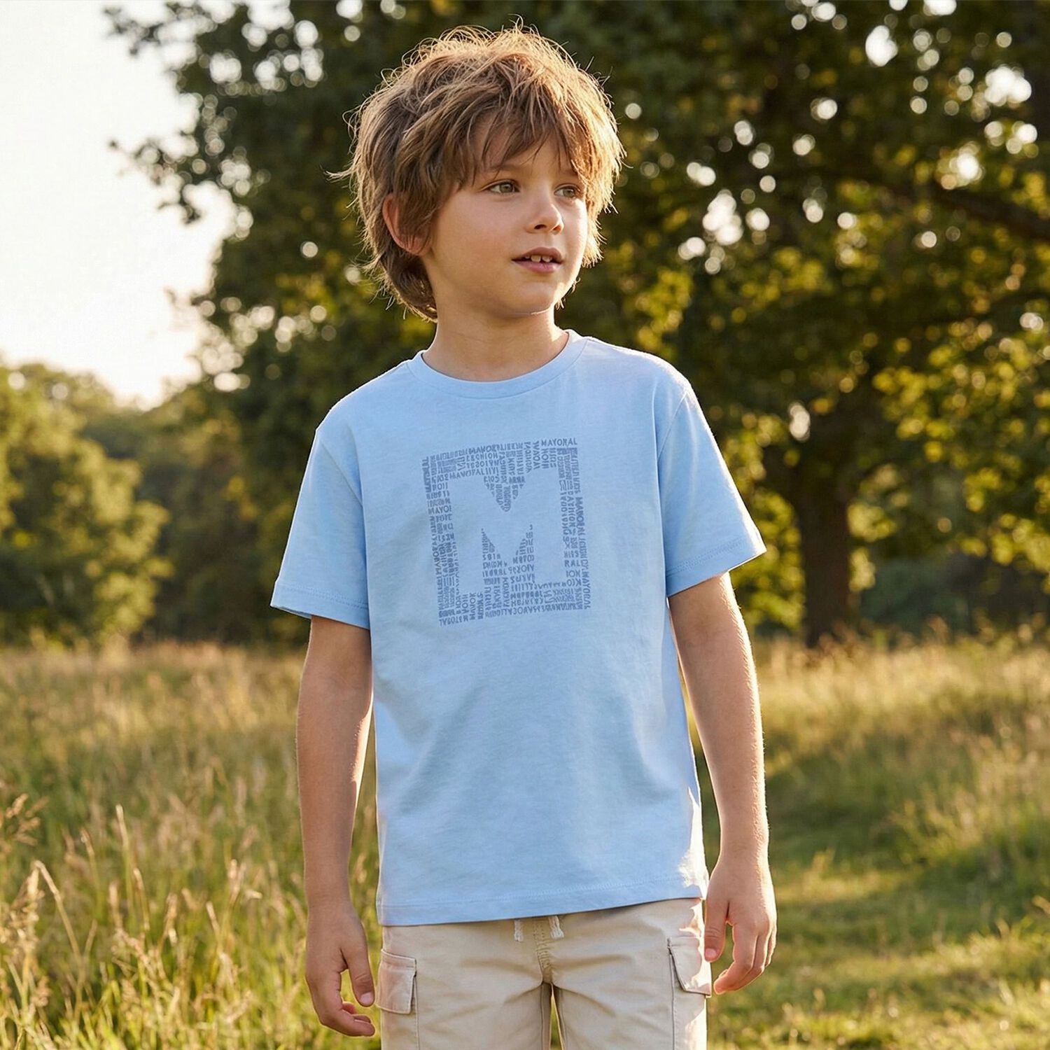 Boys Blue Logo T-Shirt, 2, hi-res
