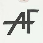 Girls White Logo T-Shirt, 1, hi-res