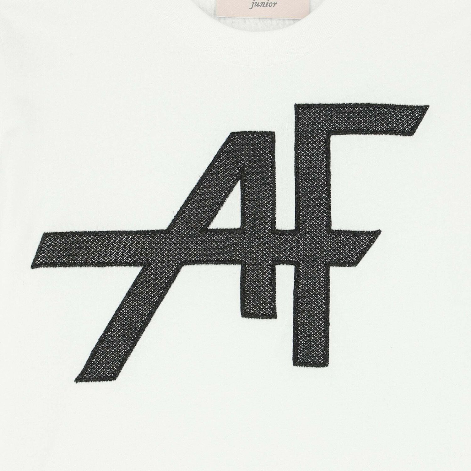 Girls White Logo T-Shirt, 1, hi-res