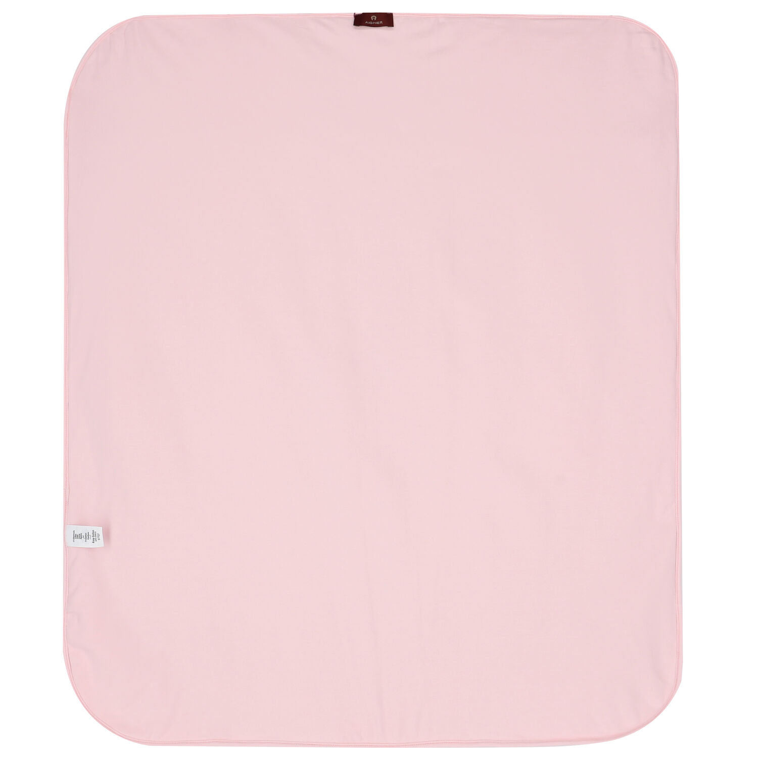 Baby Girls Ivory & Pink Pima Cotton Logo Blanket, 2, hi-res