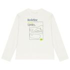 Boys Ivory Long Sleeve Top, 1, hi-res