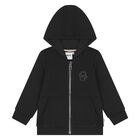 Younger Boys Black Logo Tracksuit, 1, hi-res