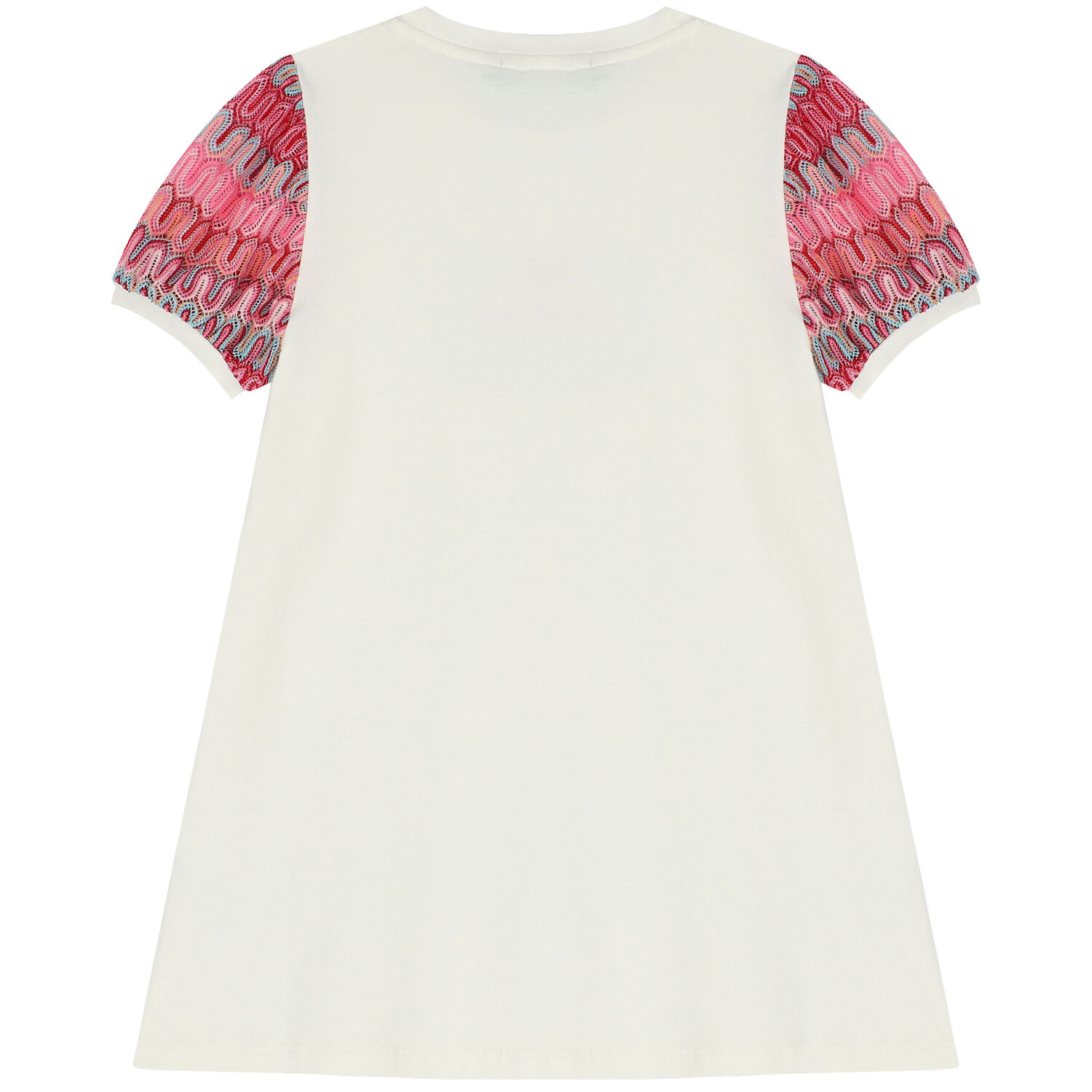 Girls Ivory Logo Dress, 1, hi-res