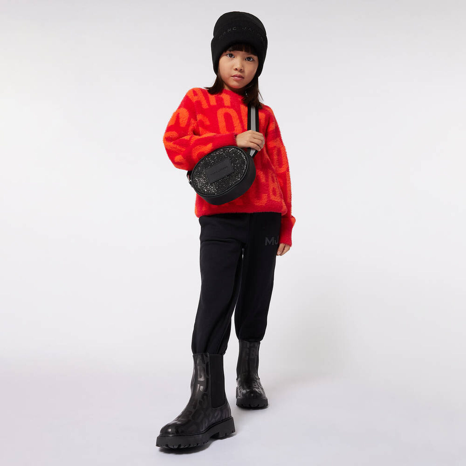 Girls Black Logo Handbag, 1, hi-res image number null