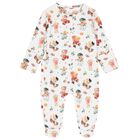 Baby Boys White Playful Bear Babygrow, 1, hi-res