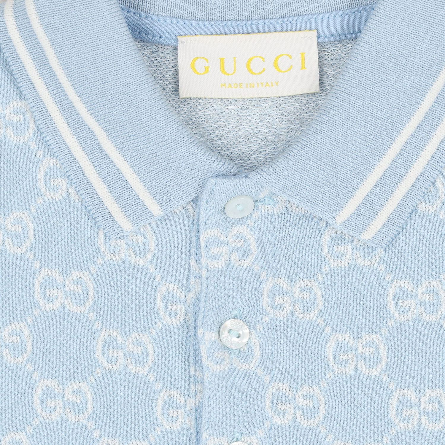 Younger Boys Blue GG logo Polo Shirt, 2, hi-res