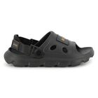 Boys Black Logo Sandals, 1, hi-res