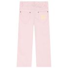 Girls Pink Logo Trousers, 1, hi-res