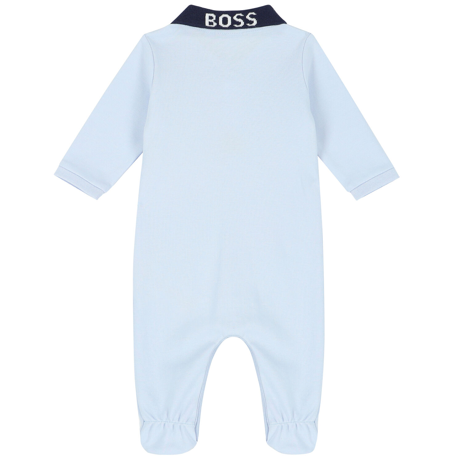 Baby Boys Blue Logo Babygrow, 1, hi-res
