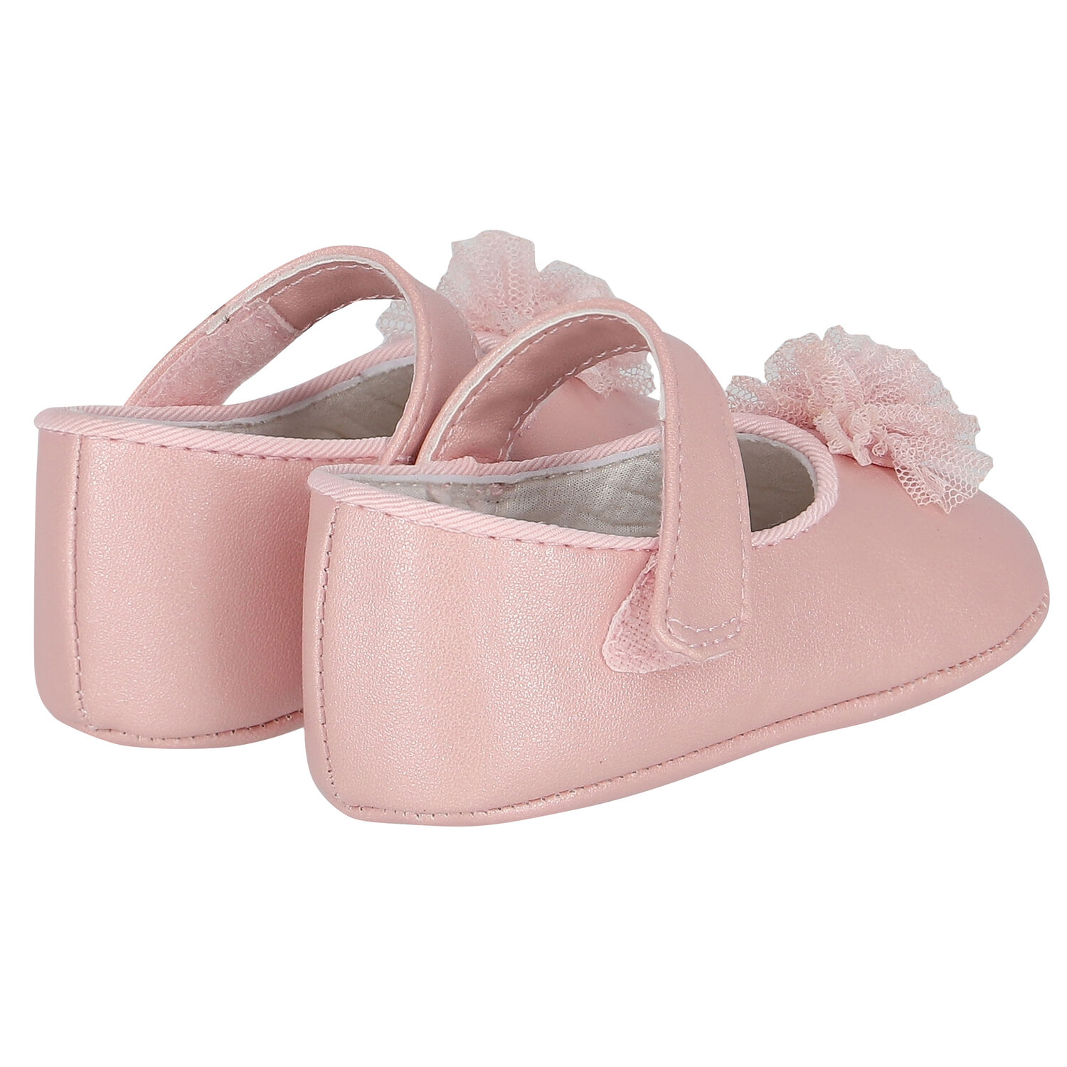Baby Girls Pink Flower Pre Walker Shoes, 1, hi-res