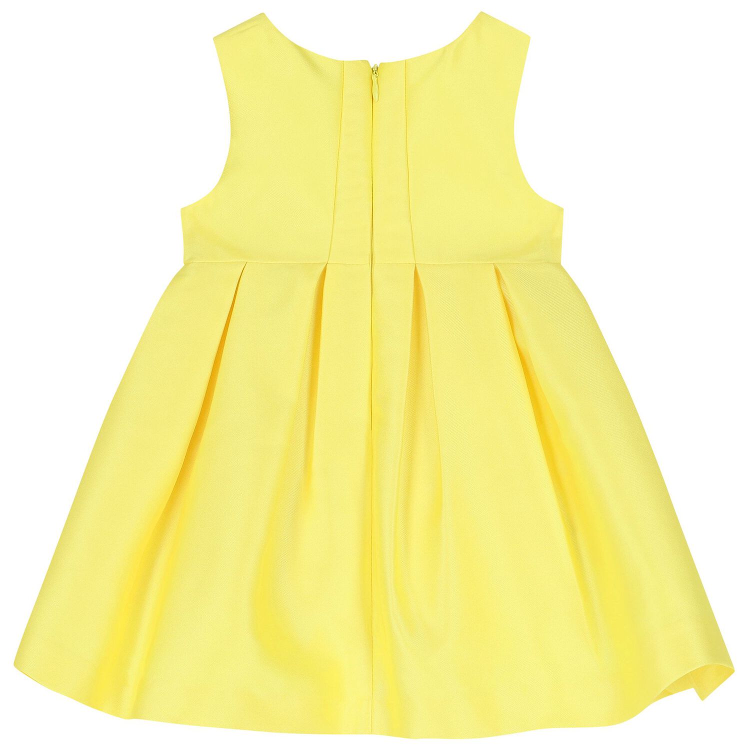 Younger Girls Yellow Satin Dress, 1, hi-res image number null