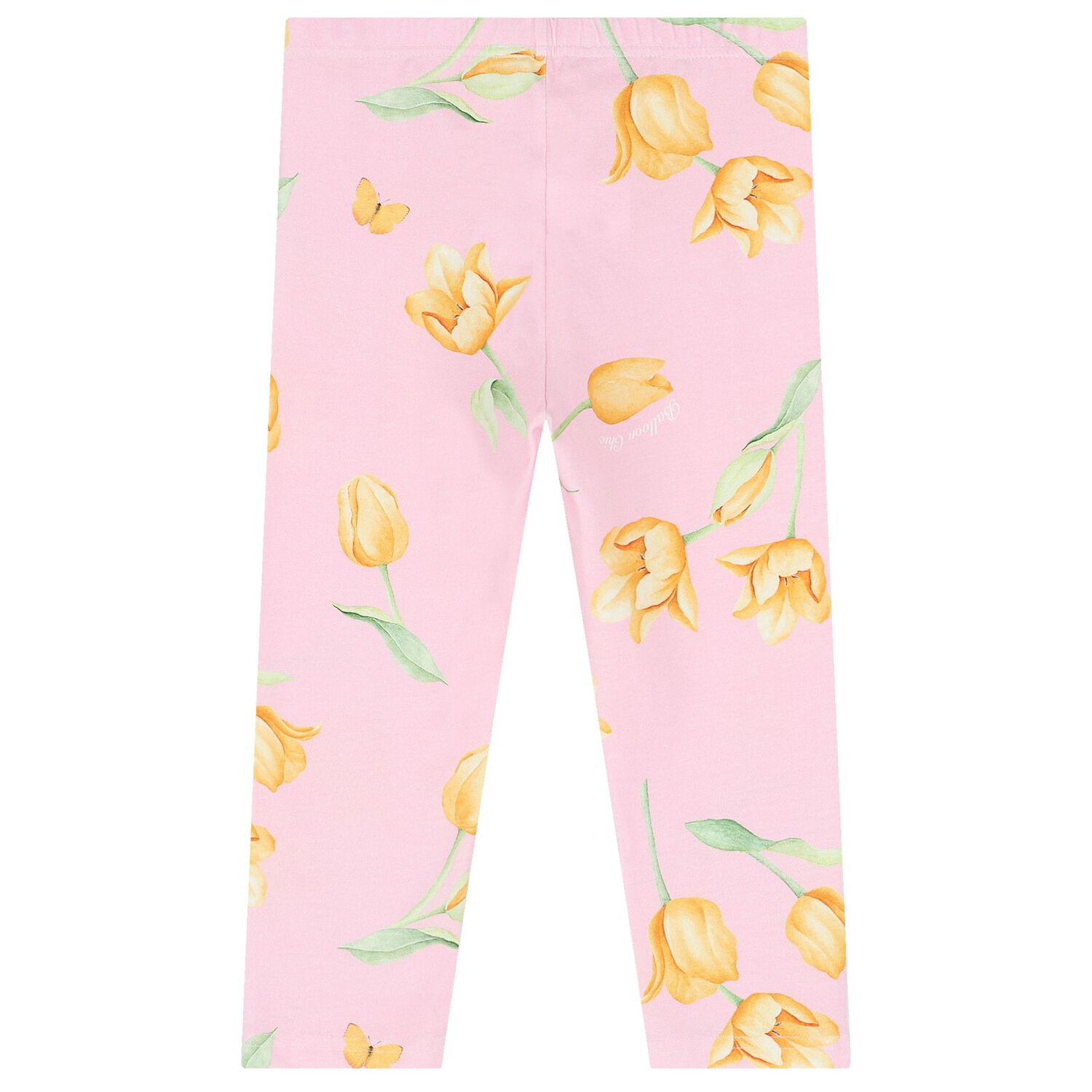 Girls White & Pink Floral Leggings Set, 1, hi-res image number null
