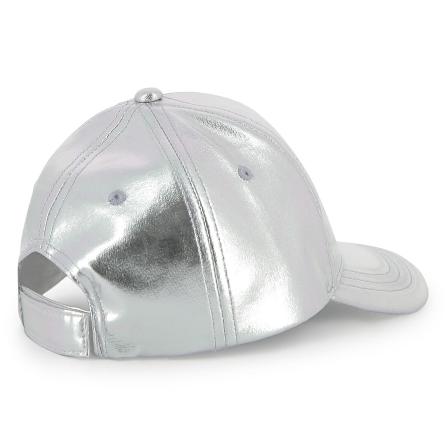 Girls Mini Me Silver Logo Cap, 1, hi-res