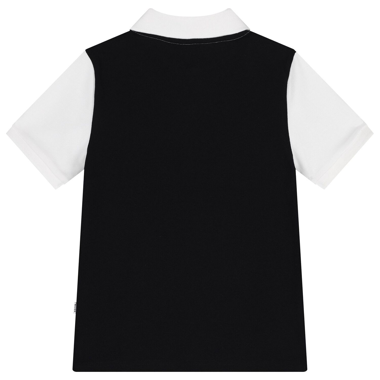 Boys White & Black Logo Polo Shirt, 1, hi-res image number null