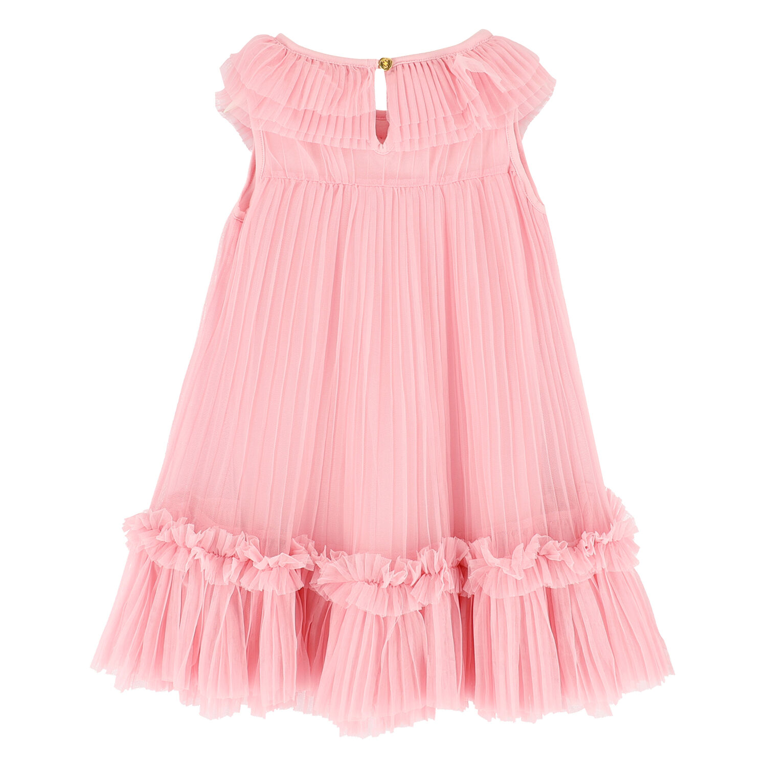 Girls Pink Tulle Dress, 1, hi-res