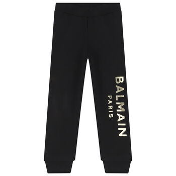 Black & Gold Logo Joggers