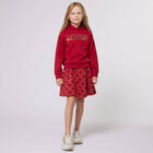 Girls Ivory & Gold Logo Trainers, 1, hi-res