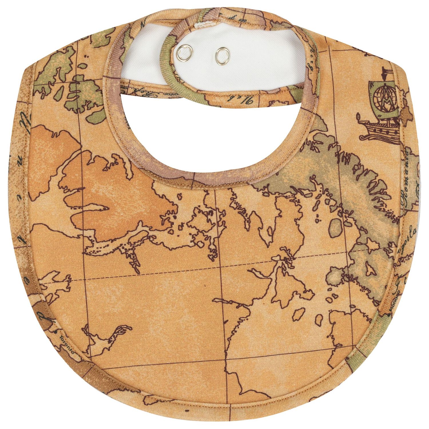White & Beige Geo Map Babygrow Gift Set, 2, hi-res
