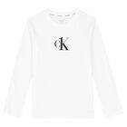 Boys White & Black Logo Pyjamas, 1, hi-res