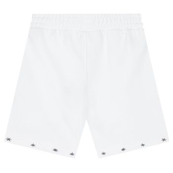 Boys White Logo Shorts