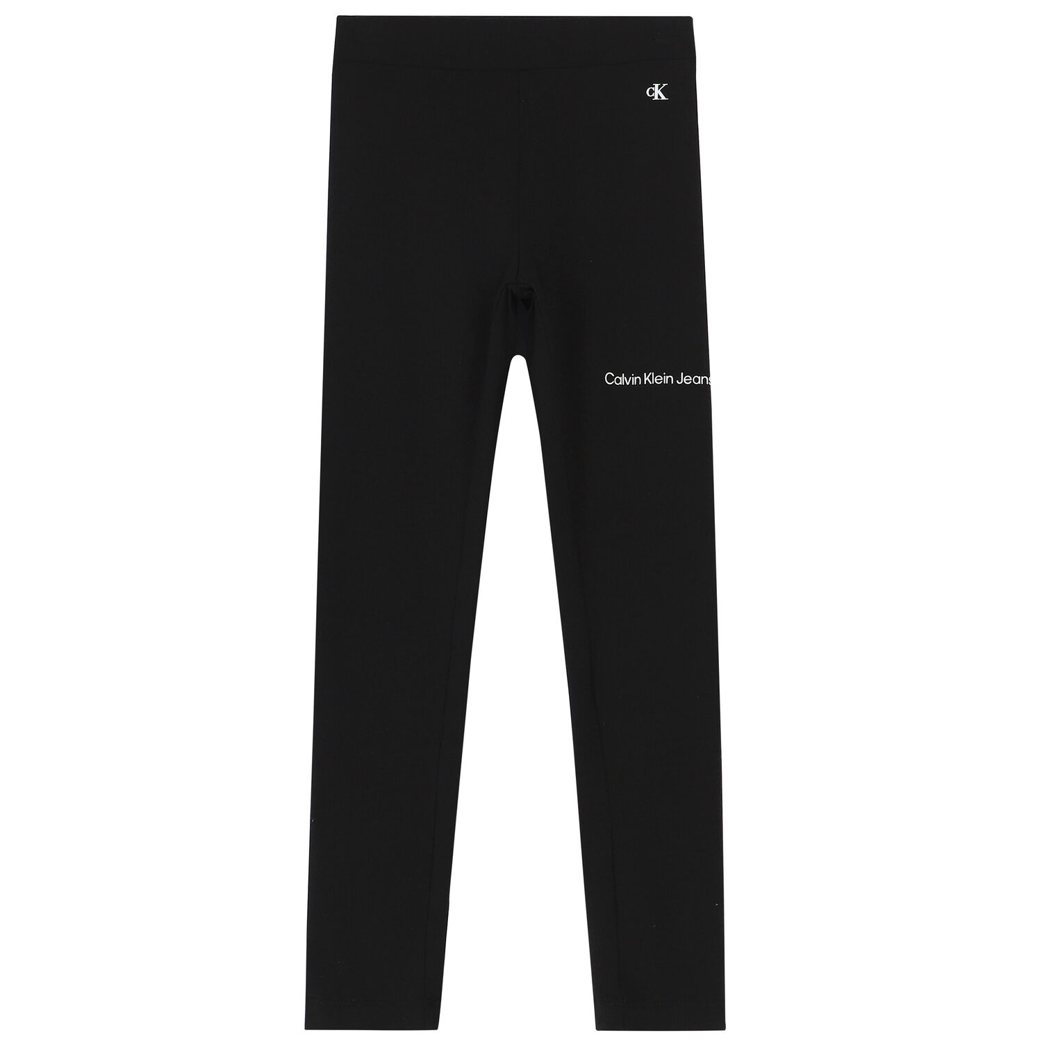 Girls Black Logo Leggings, 1, hi-res