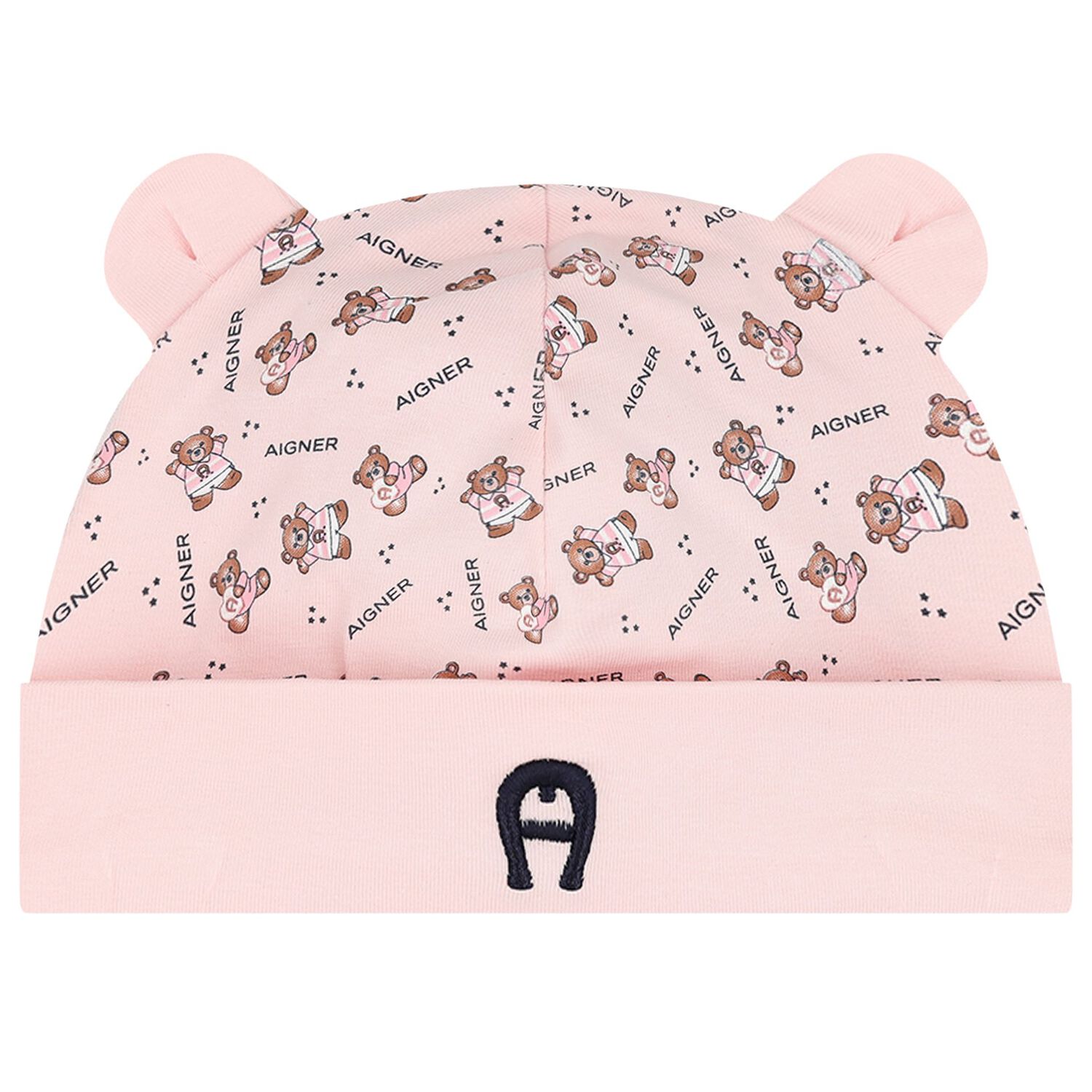 Baby Girls Pink Teddy Bear Logo Babygrow Set, 1, hi-res