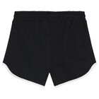 Girls Black Logo Shorts, 1, hi-res