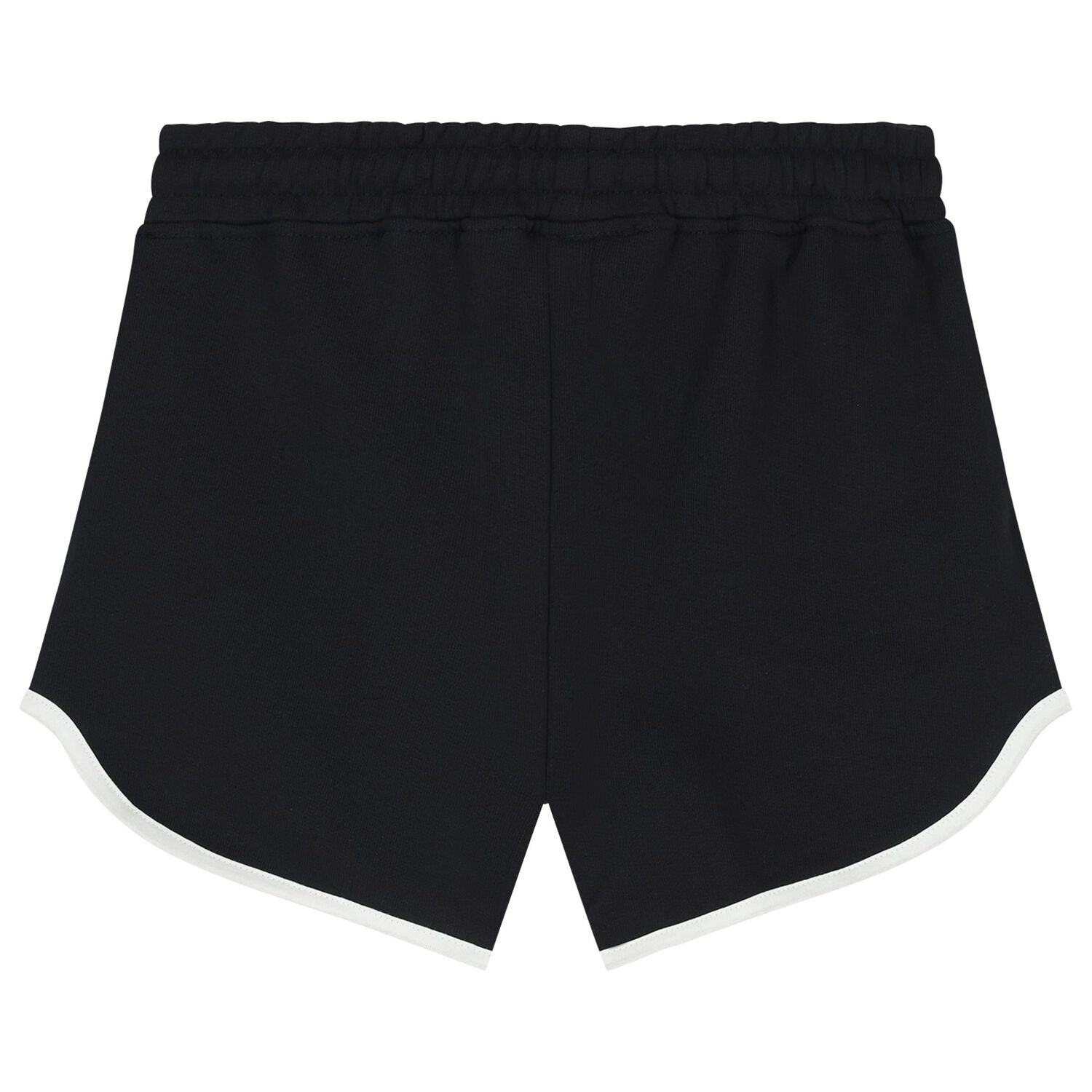 Girls Black Logo Shorts, 1, hi-res