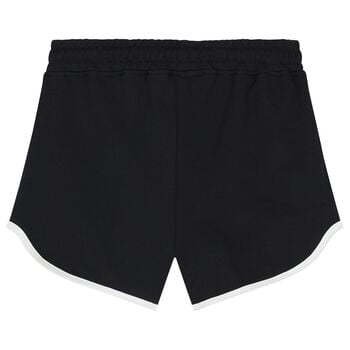 Girls Black Logo Shorts