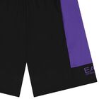 Boys Black & Purple Cotton Shorts, 1, hi-res