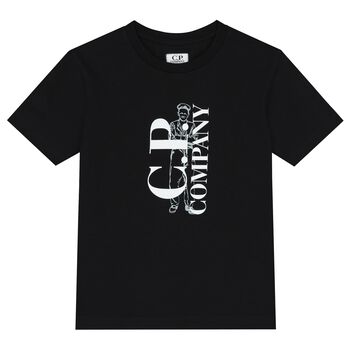 Boys Black Logo T-Shirt