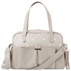 Beige Logo Stars Baby Changing Bag, 1, hi-res