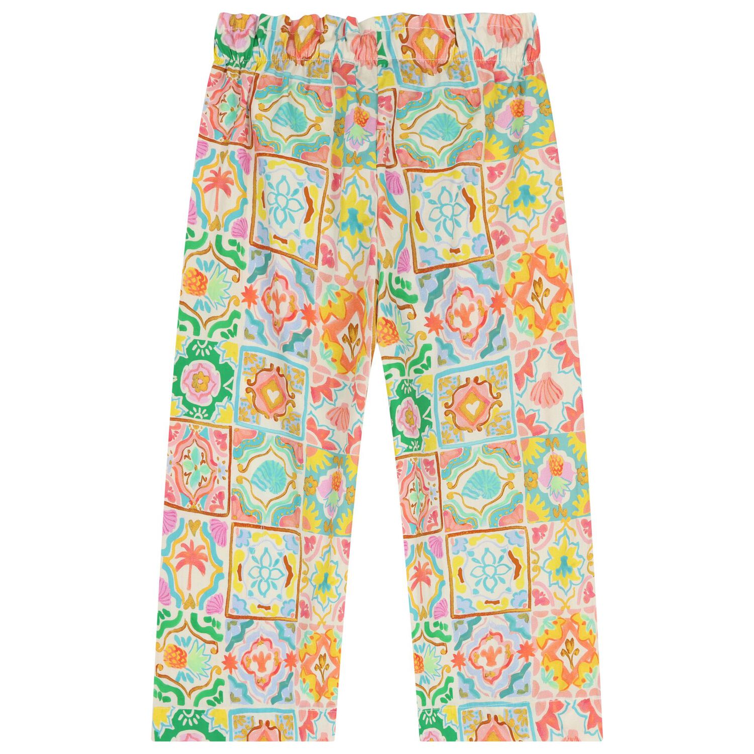 Girls Multi-Coloured Logo Trousers, 1, hi-res