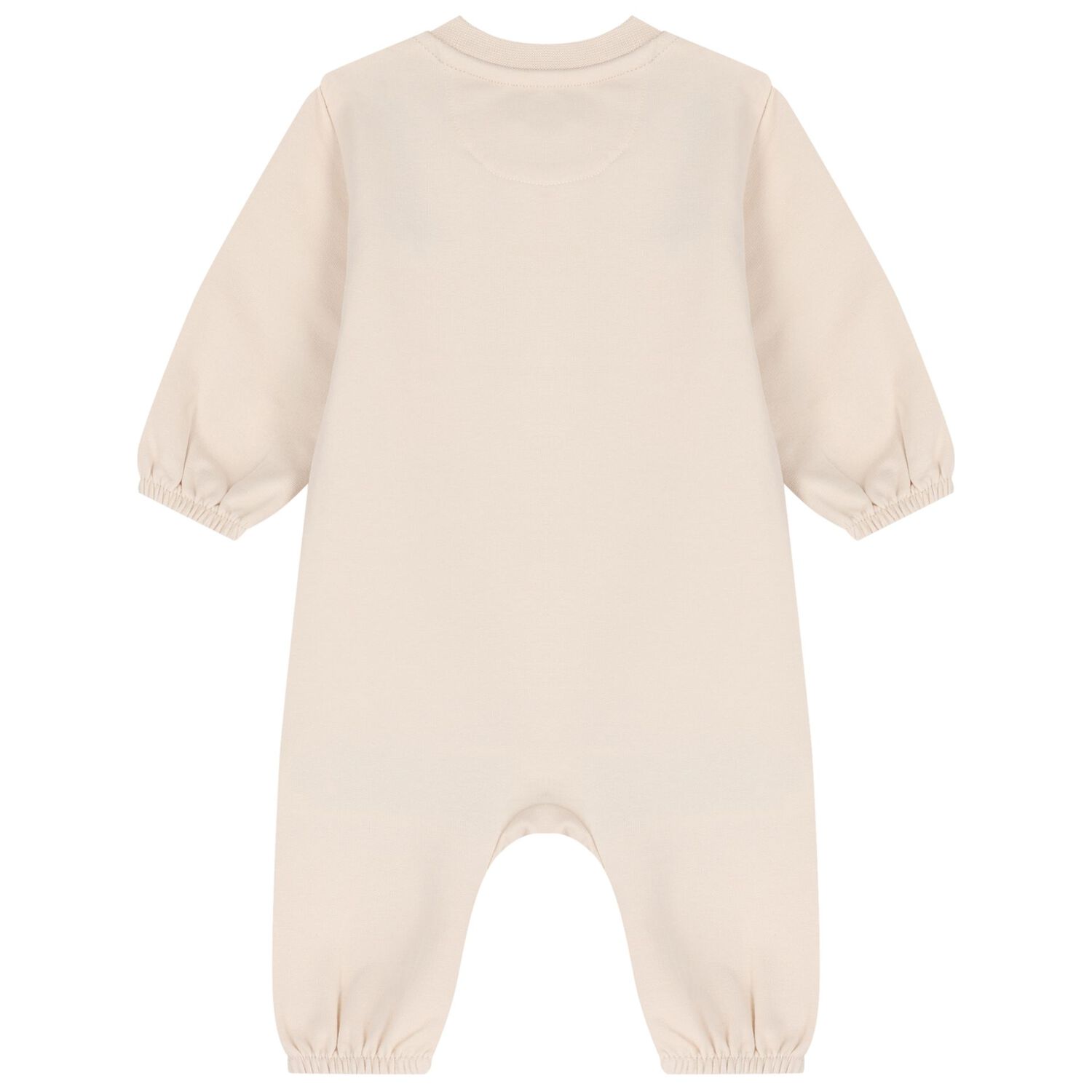 Baby Beige Logo Romper, 3, hi-res