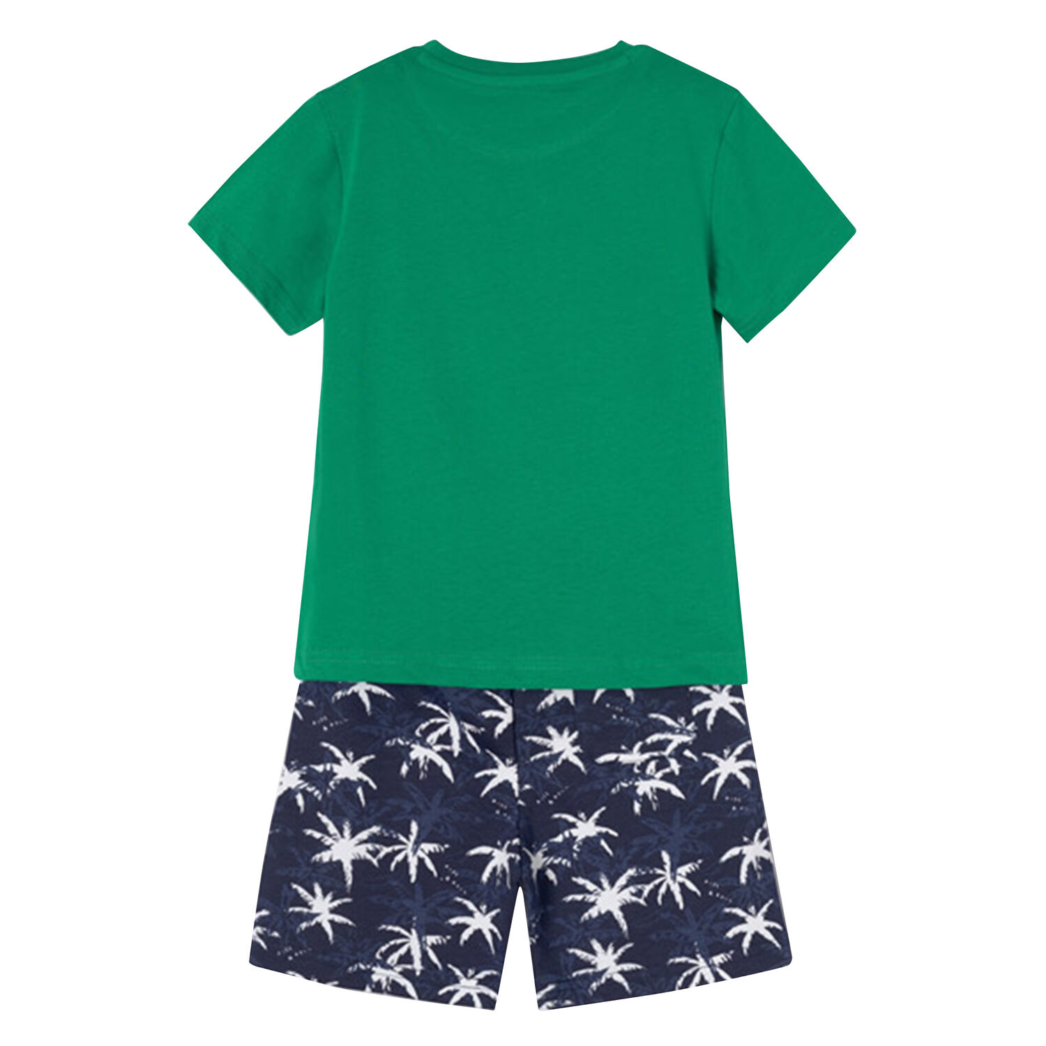 Boys Green & Navy Shorts Set, 1, hi-res